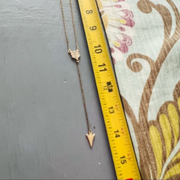J. Crew Y chain Arrow Necklace - Picture 3 of 6